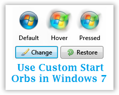 change windows 7 start orb
